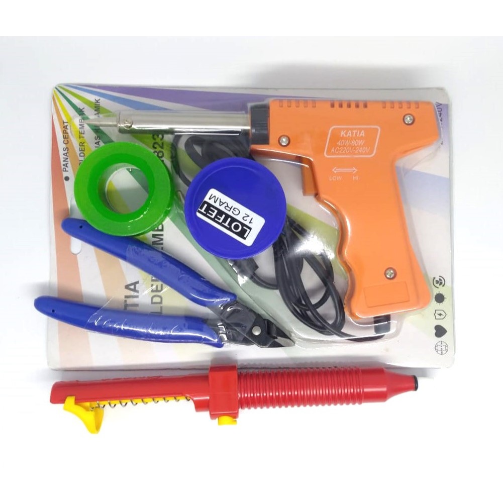 paket peralatan alat solder timah lengkap