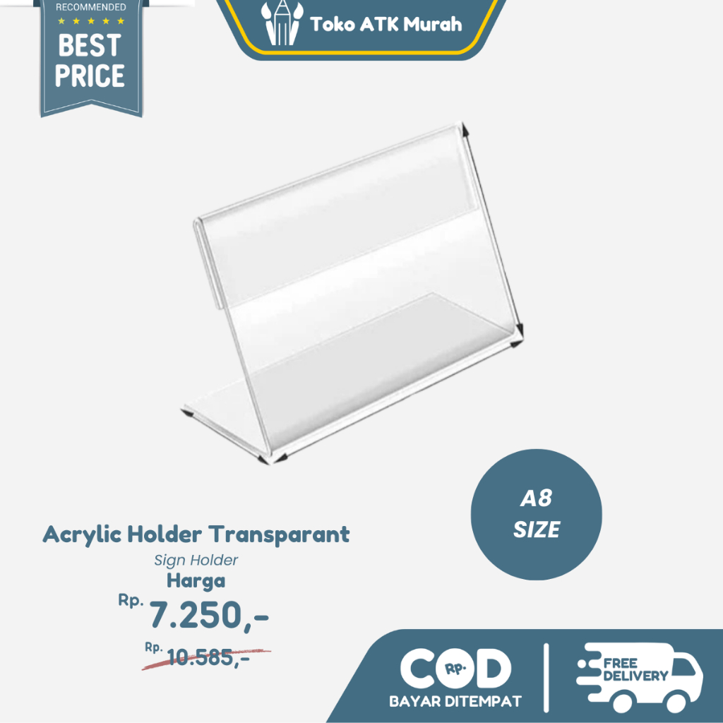 

Acrylic Sign Holder A8