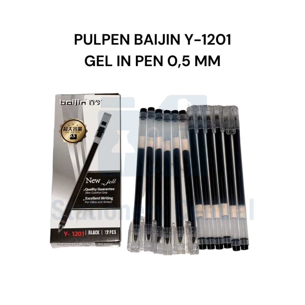 

Pulpen Gel 0.5mm Y-1201 Baijin