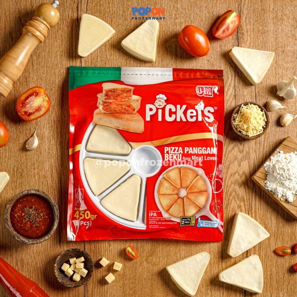 

PICKETS PIZZA PANGGANG BEKU WITH MEAT LOVERS ISI 8 PCS