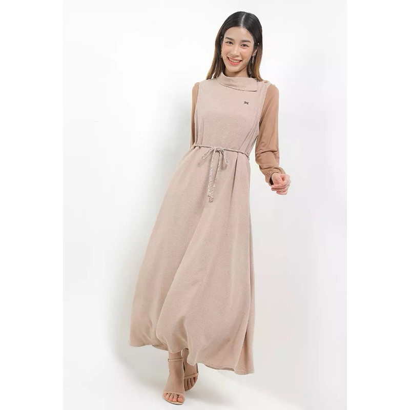 EXPAND ABILENE ORIGINAL MATAHARI Brown Dress (Tag Rp 849.900 )