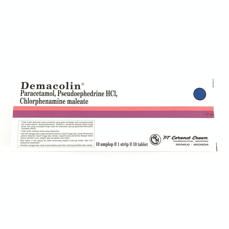 Demacolin Tablet - Obat Flu (Demam & Pilek)
