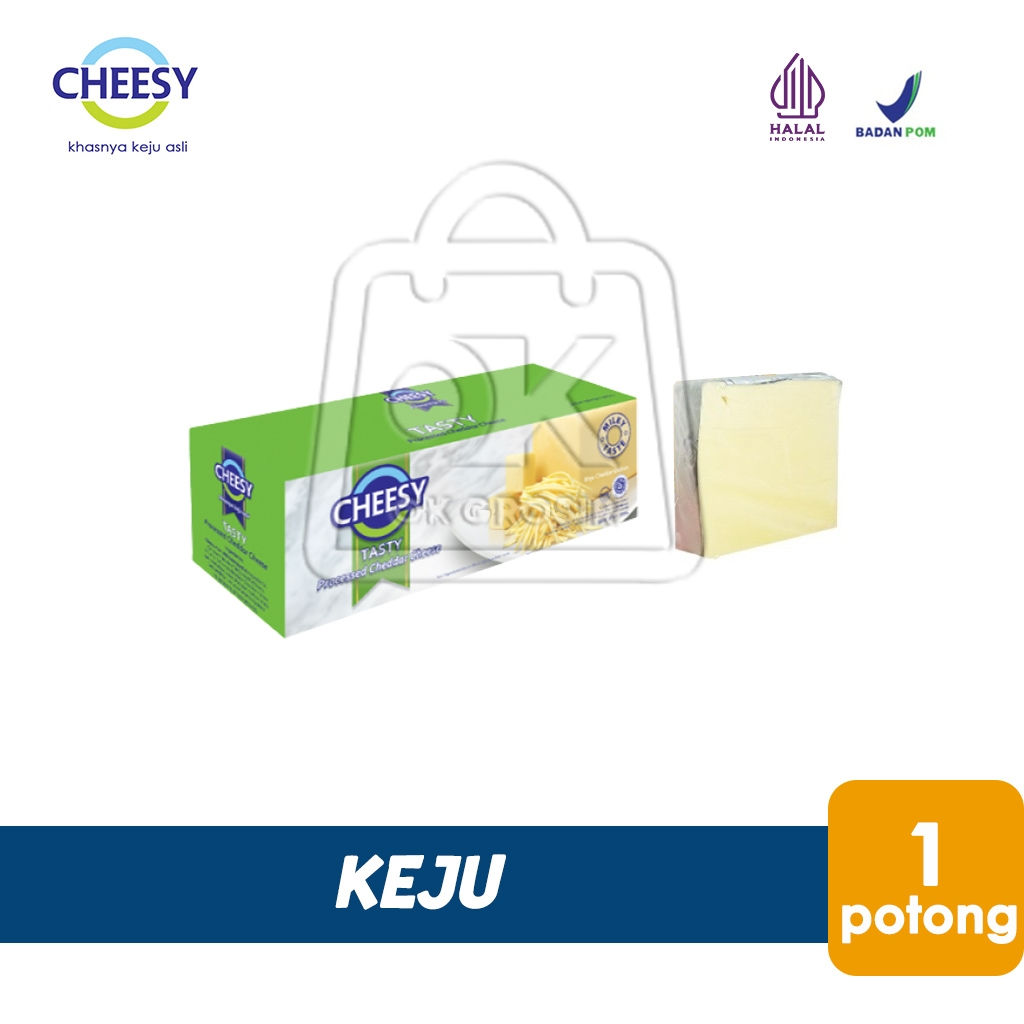 

Cheesy TASTY IJO Cheddar Cheese / Keju Potongan (237 gr)