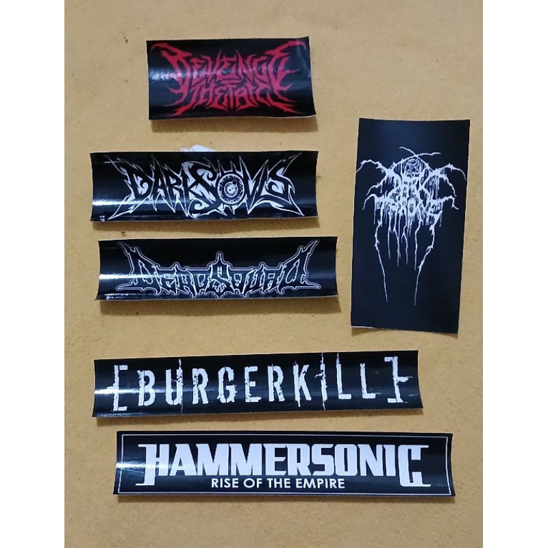 

6 PCS STICKER STIKER DEATH METAL