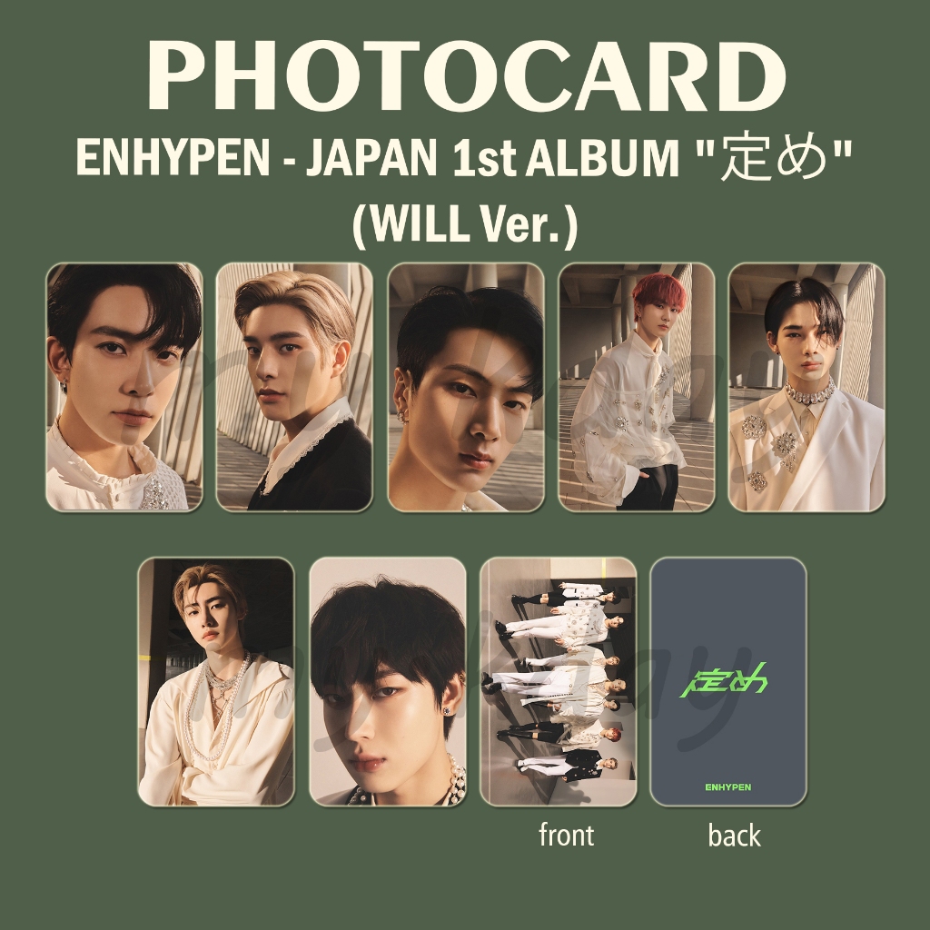 PC-1065, Unofficial Photocard ENHYPEN JAPAN 1st ALBUM "sadame" (WILL Ver.) 2 sisi