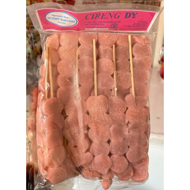 

Cireng Merah Pink DY 22 tusuk, 850gram. Gurih, Murah,Kenyang