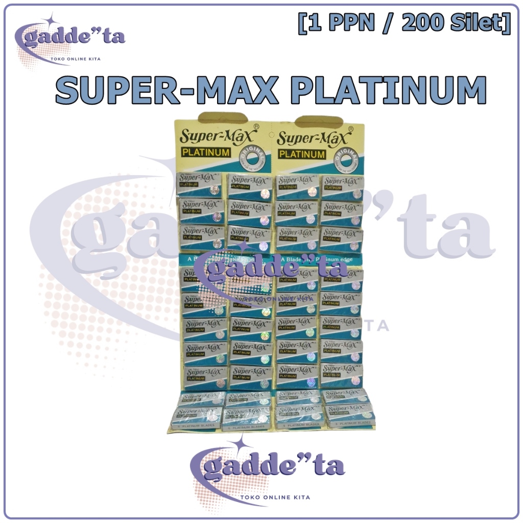 Silet Super-Max Platinum / Silet Supermax Platinum ( Original/Asli )