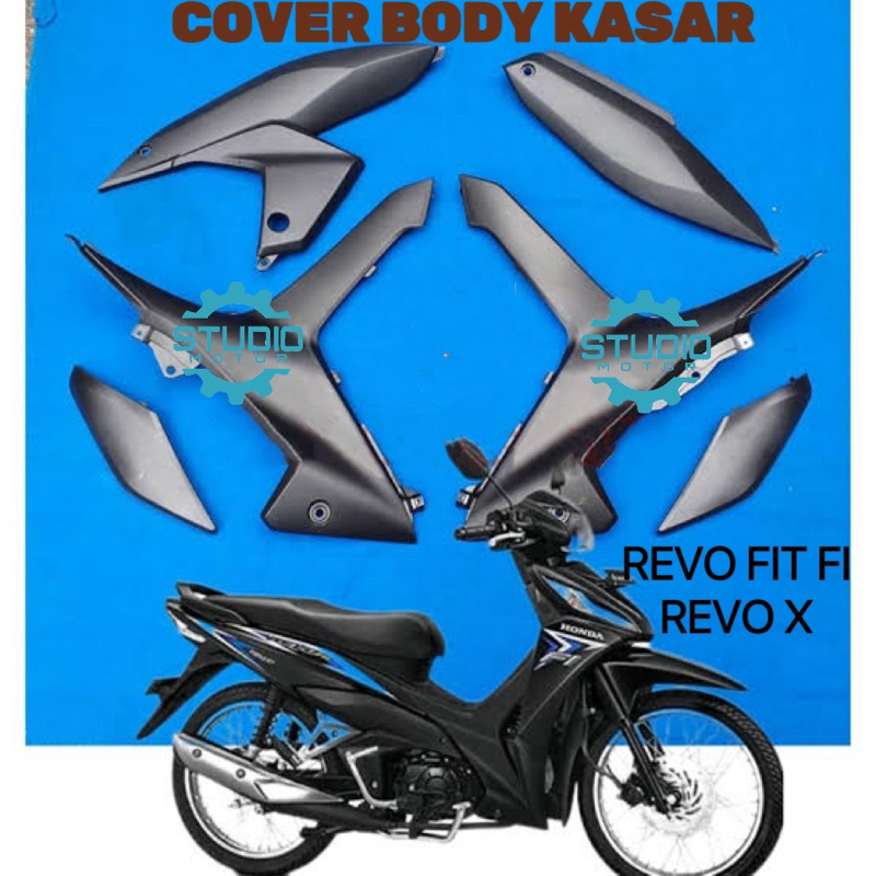 COVER BODY BODI KASAR REVO FIT FI INJEKSI REVO WARNA HITAM
