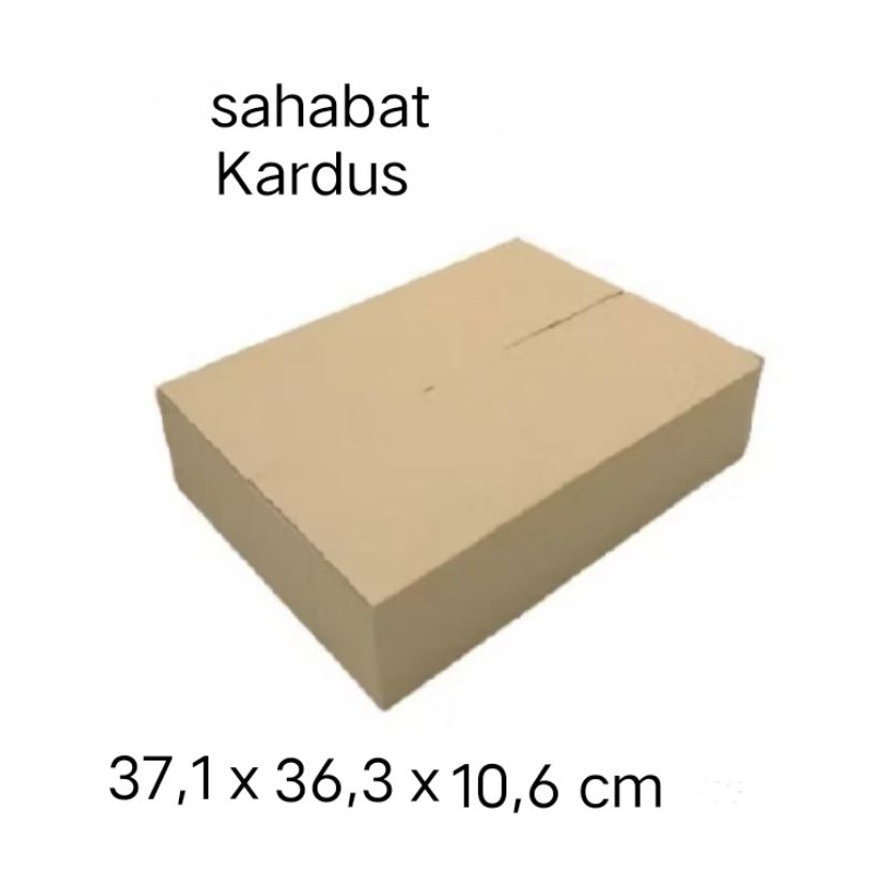 

kardus box Ukuran 37,1x36,3x10,6 cm single wall polos