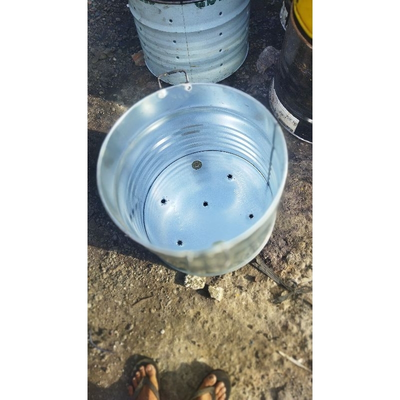 drum galvanis 100 liter/drum tong sampah/tempat sampah galvanis/tong pembakaran kertas/drum galvanis
