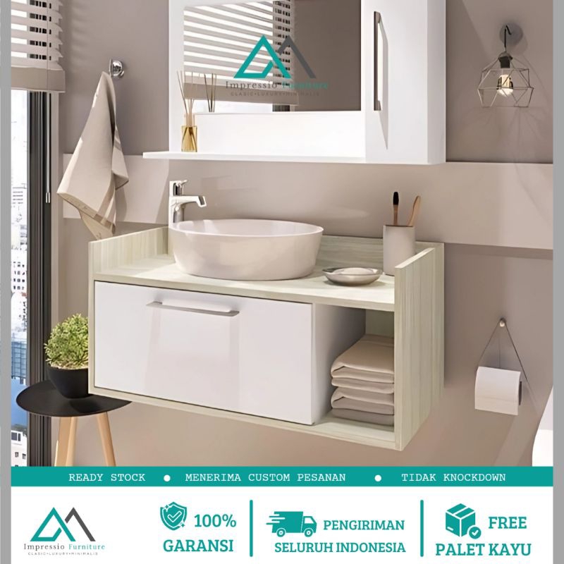 Kabinet wastafel cuci tangan minimalis kabinet wastafel modern