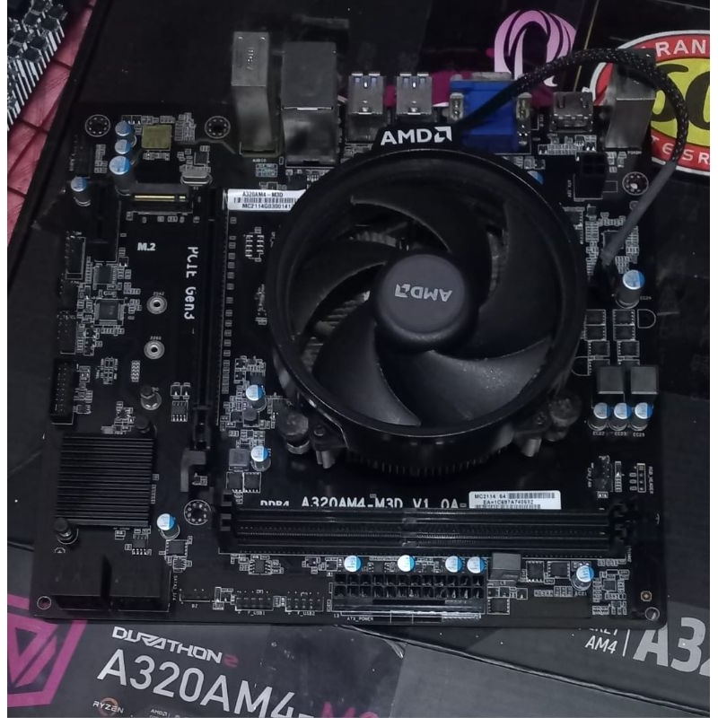 ECS A320AM4-M3D + Ryzen 3300x + Fan