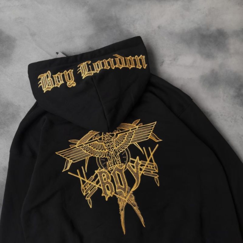 Hoodie Sweater Jaket Boy London Gold Pria Wanita Dewasa Premium Casual Tebal