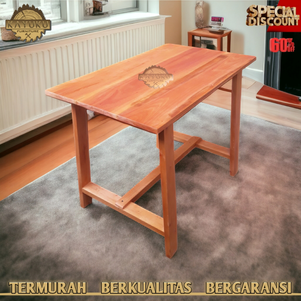 Meja kayu Mahoni Meja minimalis Meja kerja wooden table | meja kayu | meja kayu minimalis | meja bel