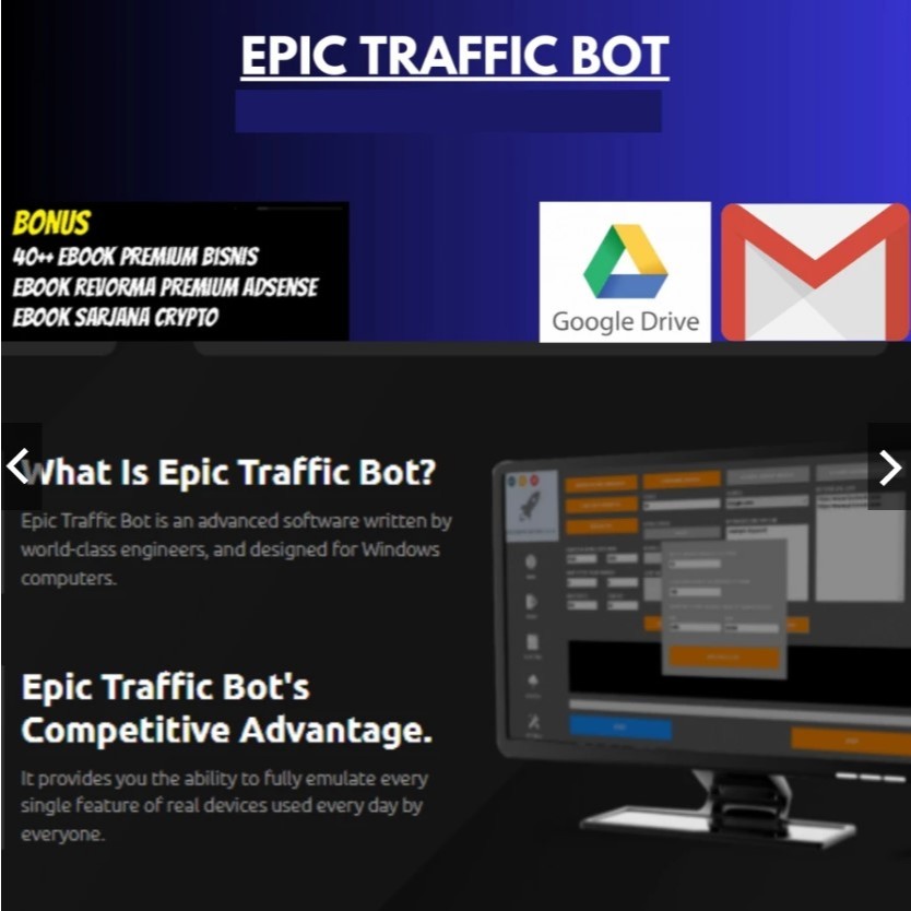 Tools Epic Traffic Bot Pro 3 latest version Cara Cepat Mendatangkan Traffic