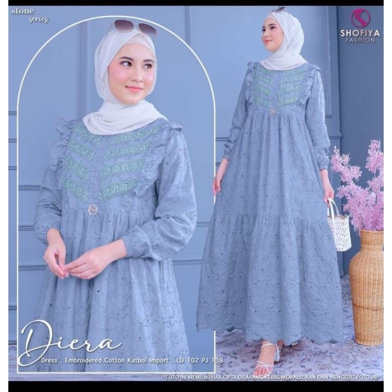 Diera Dress By Shofiya || Gamis