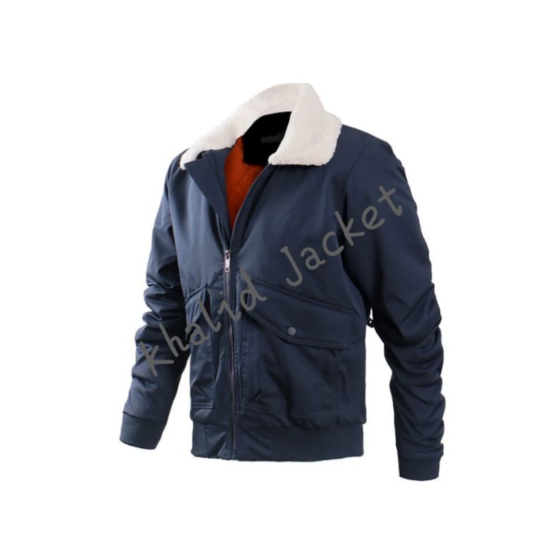 Jaket Bomber Kerah Bulu