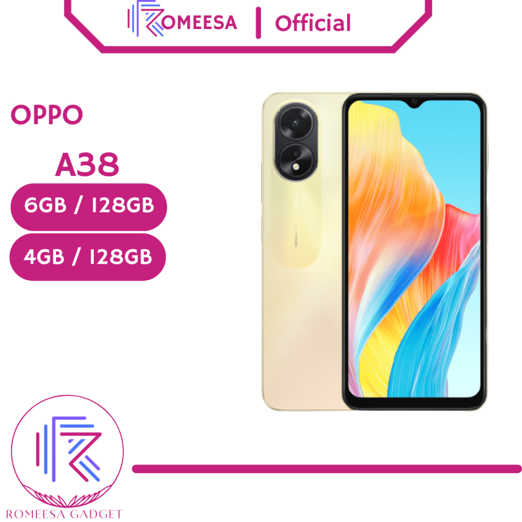 OPPO A38 6/128GB | 4/128GB RAM 6GB INTERNAL 128GB GARANSI RESMI IMEI TERDAFTAR