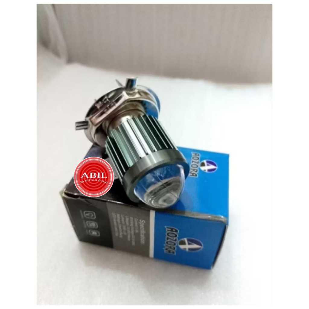lampu LED H4 laser 2 warna kuning putih