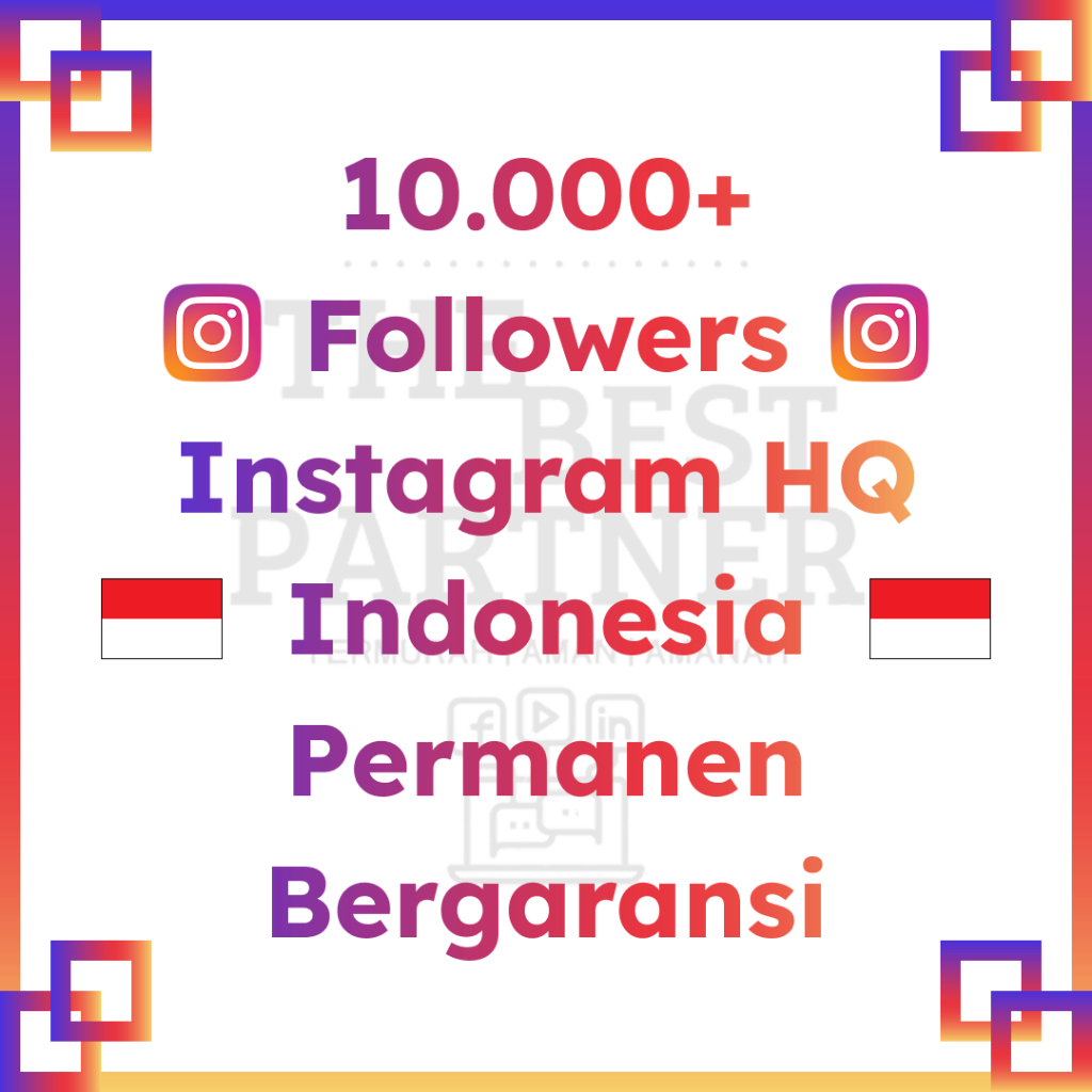 Followers Instagram Indonesia Permanen Bergaransi | 5000+ 10000+ Folls IG Indo | Follower Non Drop P