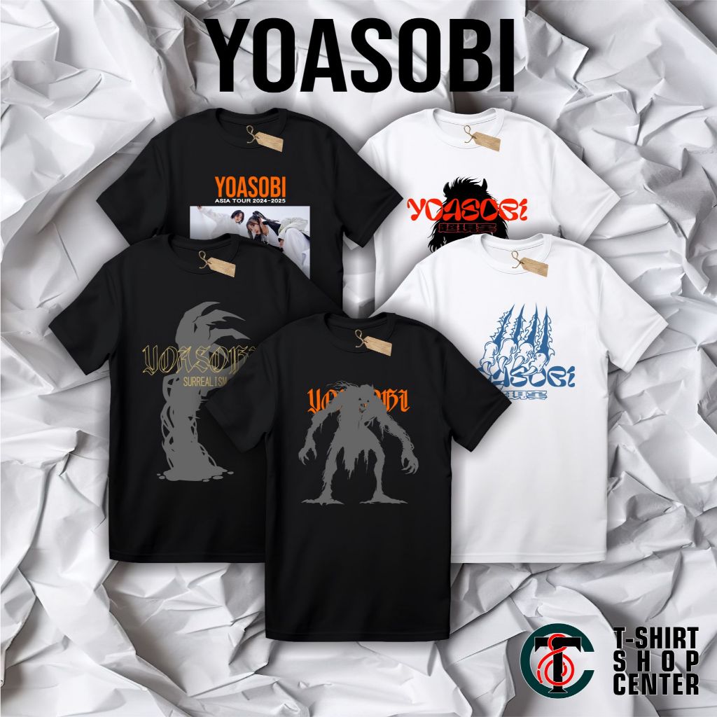Kaos Konser YOASOBI Asia Tour 2024-2025 -  Kaos Musik - Kaos YOASOBI - T-Shirt Music J-Pop - YOASOBI