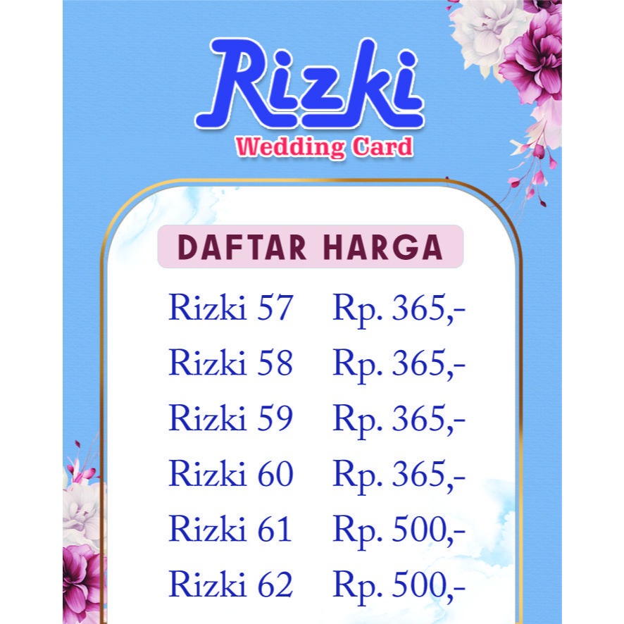 KATALOG UNDANGAN RIZKI 57-62