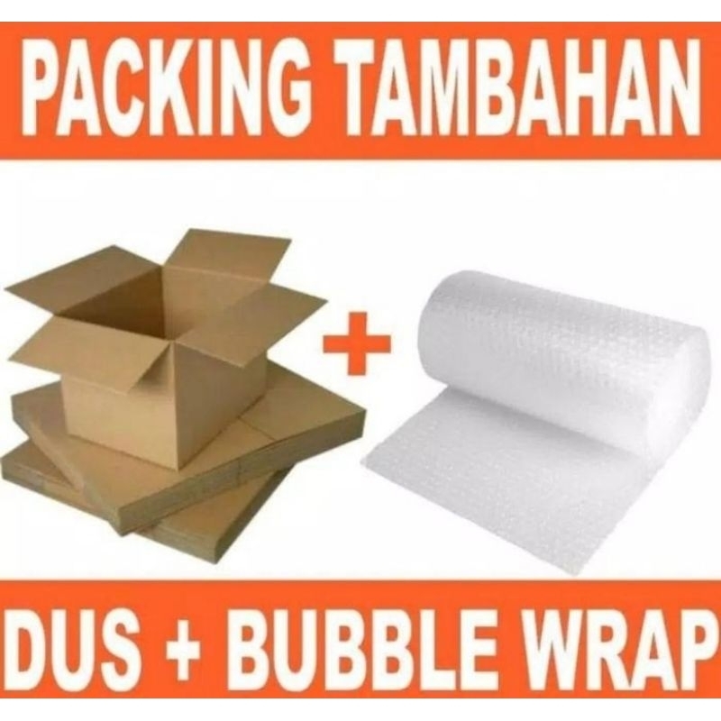 

EXTRA TAMBAHAN PACKING BUBLE WRAP dan KARDUS