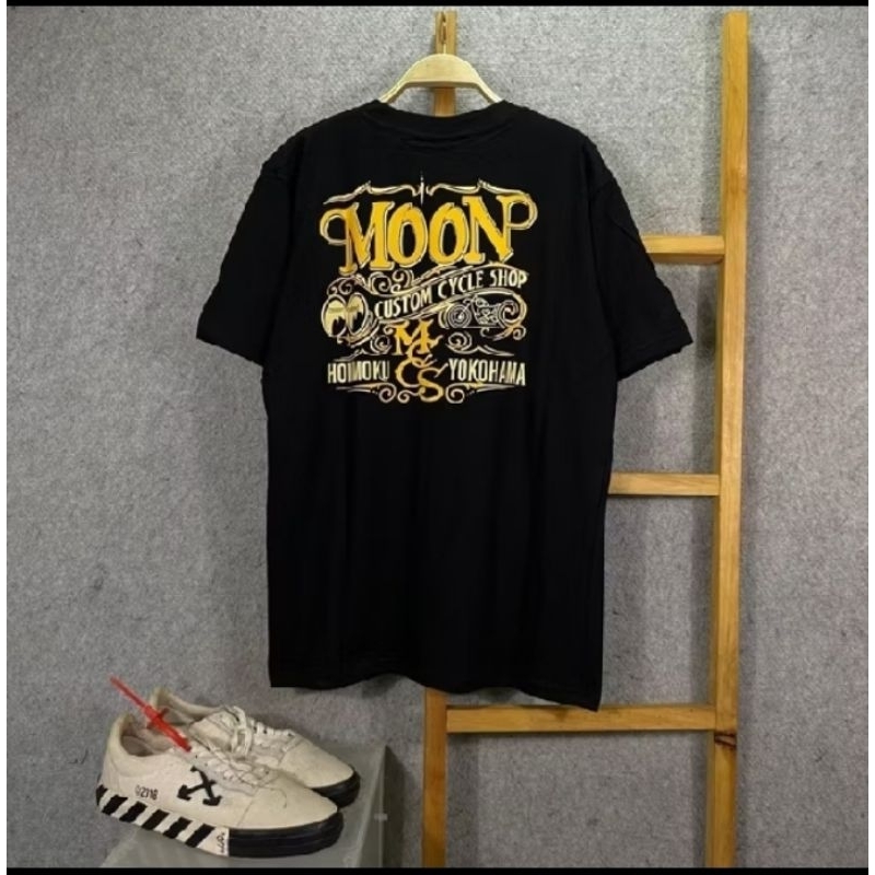 Tshirt Kaos Mooneyes Yokohama Black