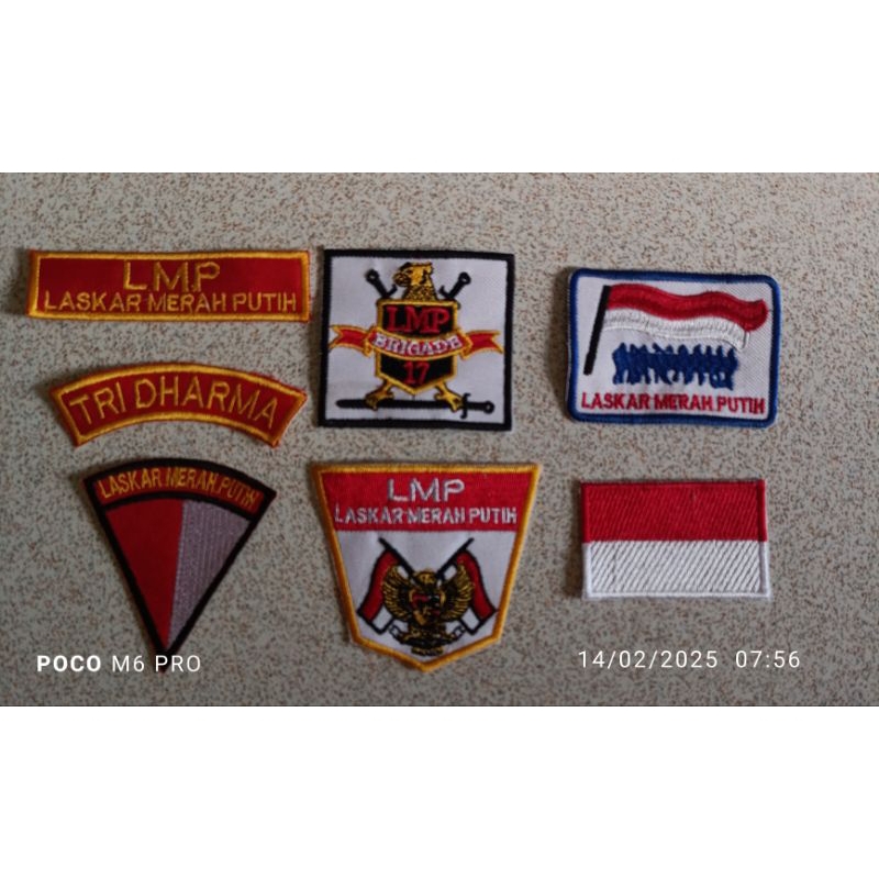 atribut laskar merah putih, atribut lmp