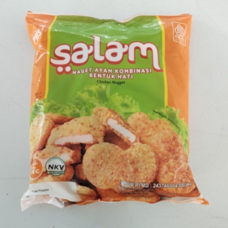 

salam nugget komninasi bentuk hati