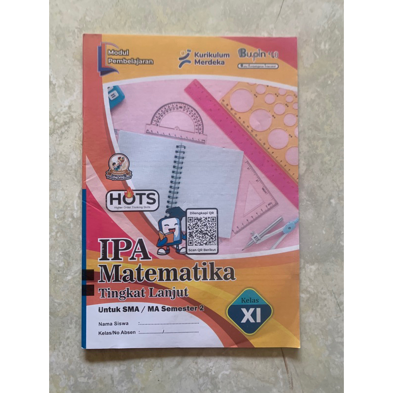 Buku LKS Matematika Tingkat Lanjut / Peminatan SMA / MA Kelas 10, 11, 12 (Minimal Pembelian 5 pcs)