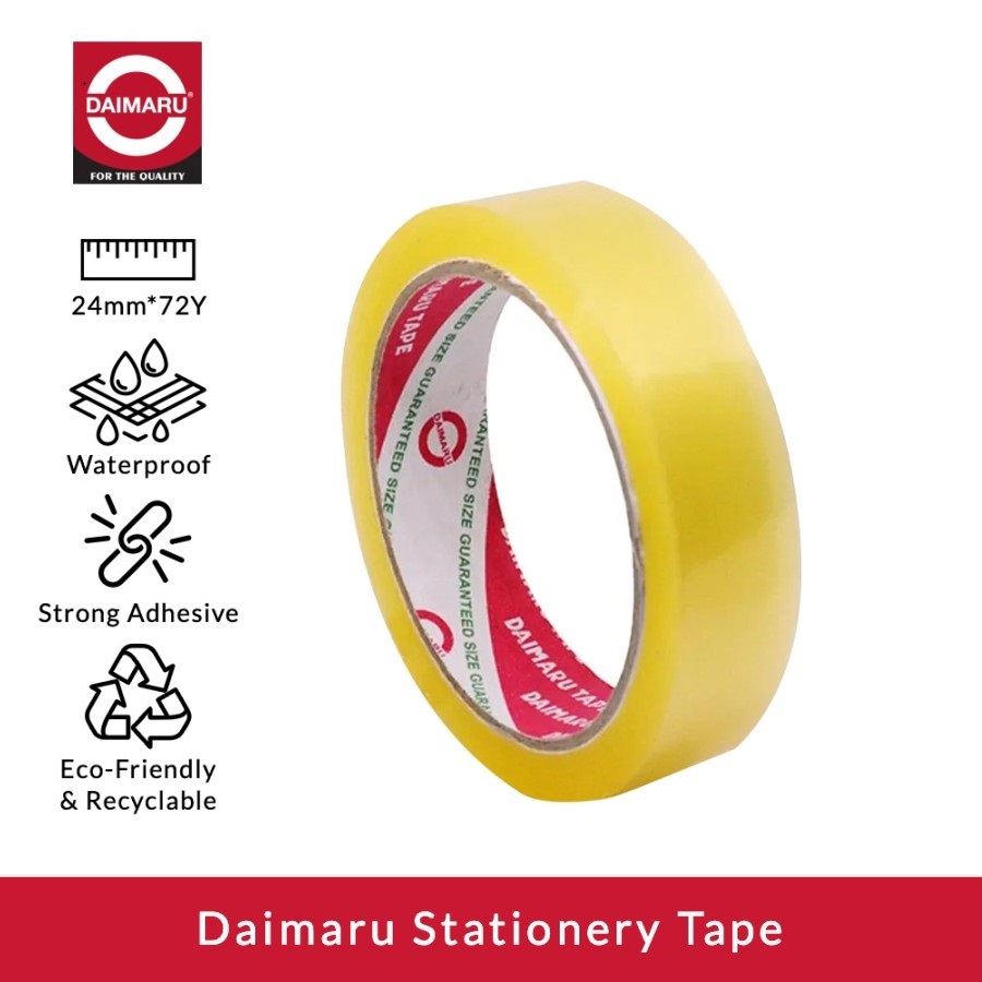 

Daimaru OPP Lakban Isolasi Bening 1 Inch 24 mm x 72 yard 1 Roll