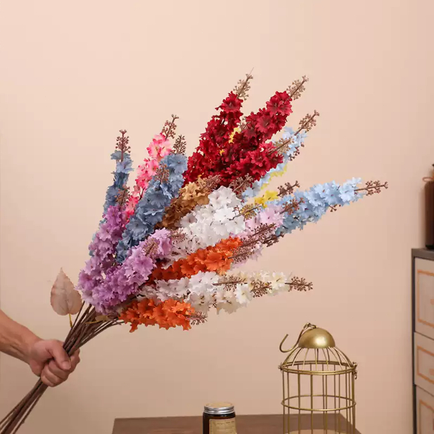 Bunga tiruan hyacinth 3 Bunga Hias Plastik dekorasi wedding dan dekorasi kamar-Grosir