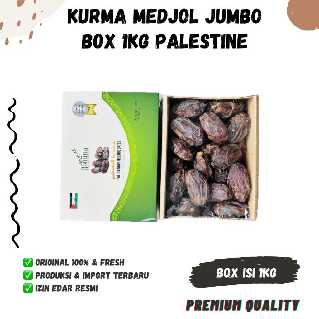 

KURMA MEDJOUL PALESTINA 1kg PREMIUM Korma Mejool Palestine Mejoul Menjol Medjol Medjool Palestin