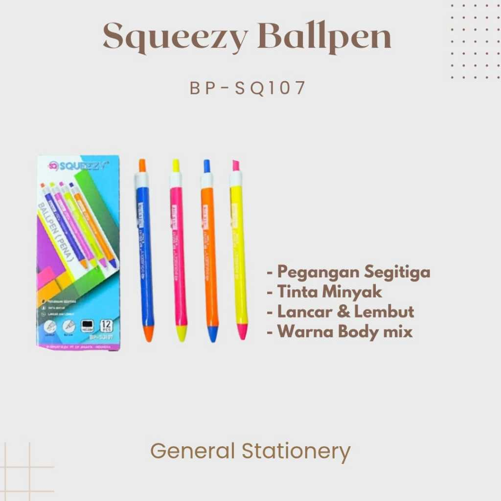 

Squezzy Ballpen Pena BP-SQ107 0,7mm /PCS
