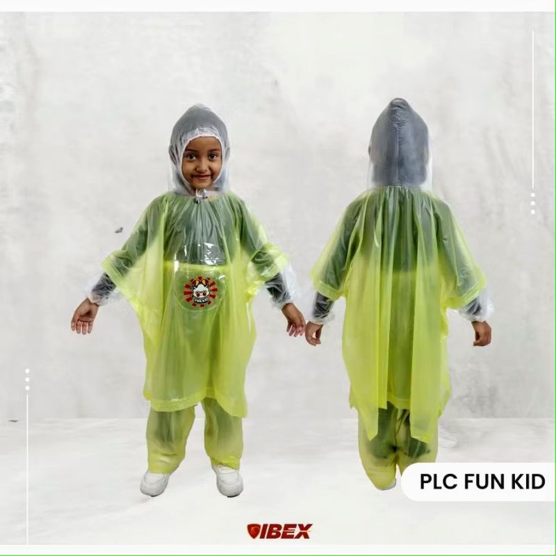 jas hujan anak lengan Ponco celana panjang