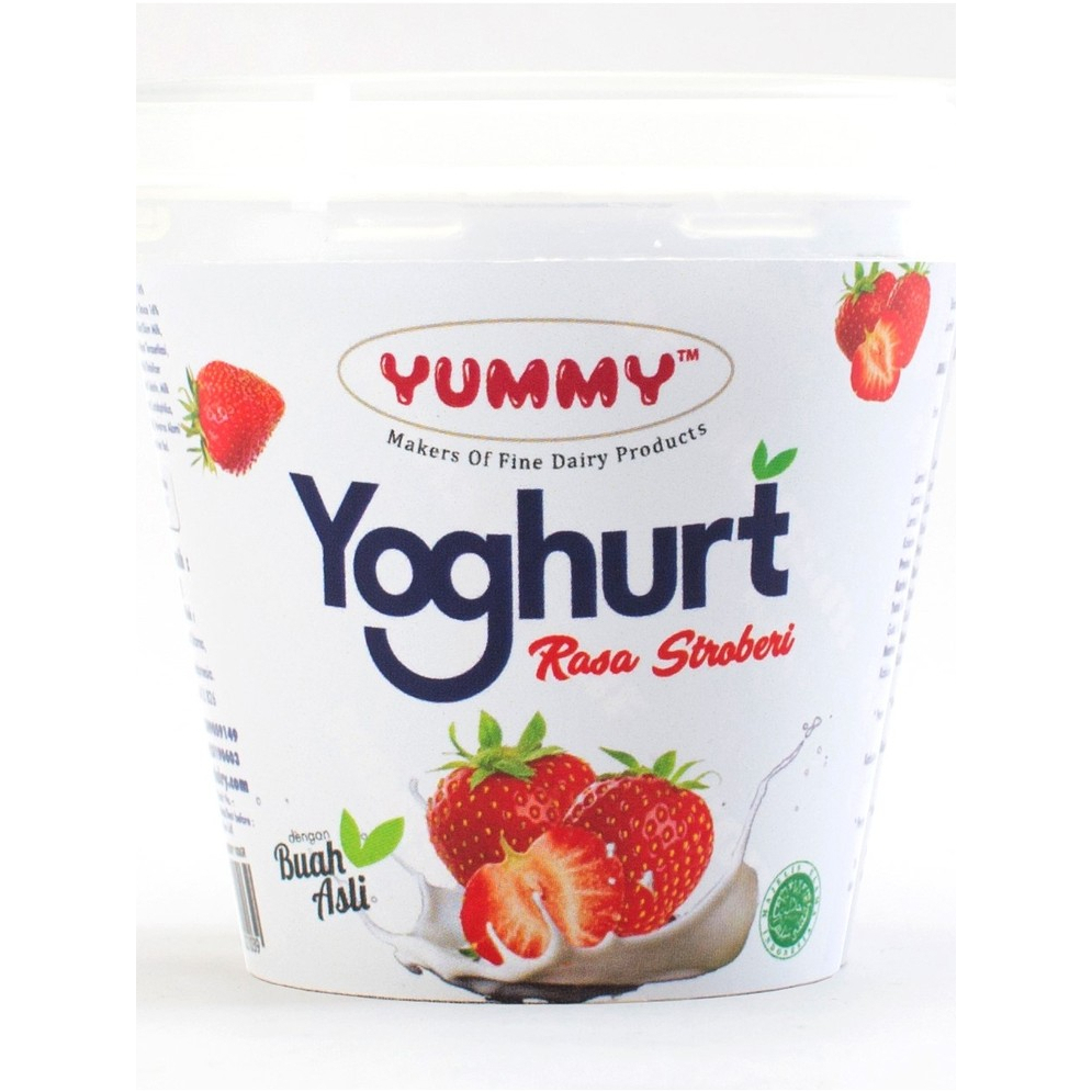 

Yummy yoghurt Stroberi 100gr