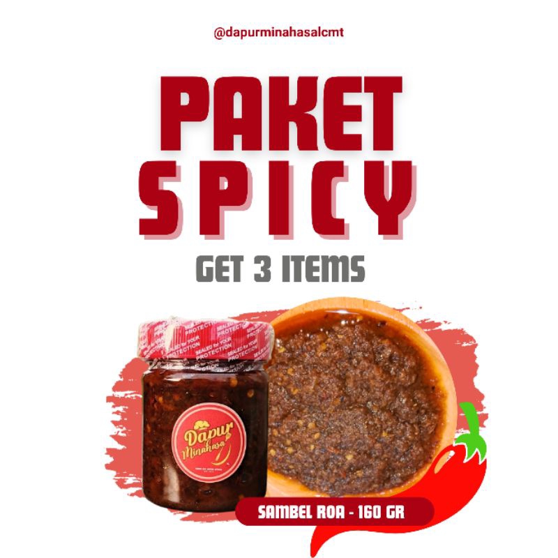 

Paket Spicy - 3 Sambel Roa (160gr)