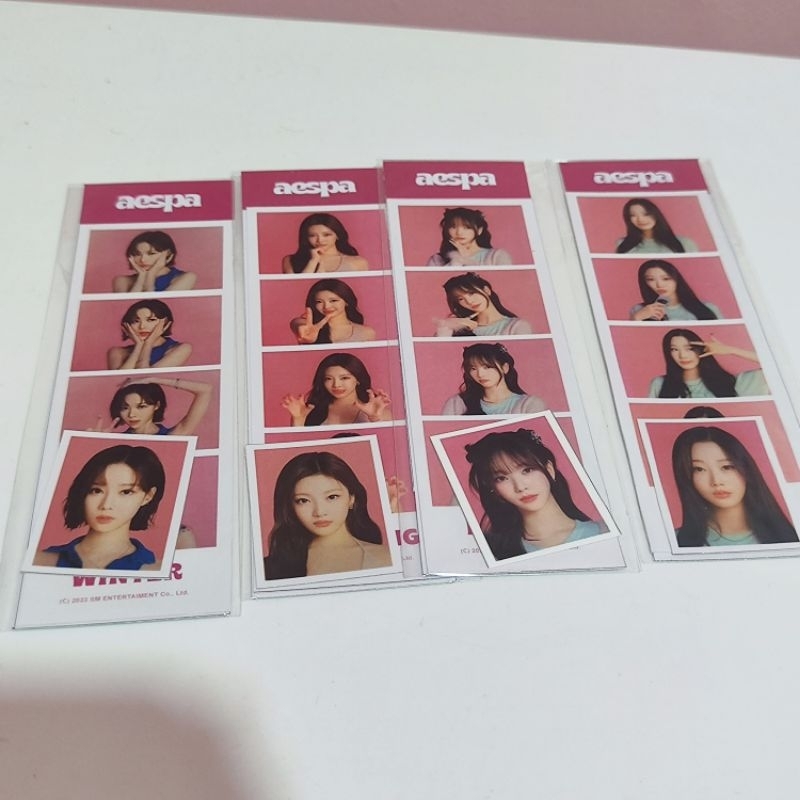Aespa come to my illusion cmti (4cut photo + id) Karina Giselle ningning winter "HARGA SET" baca des