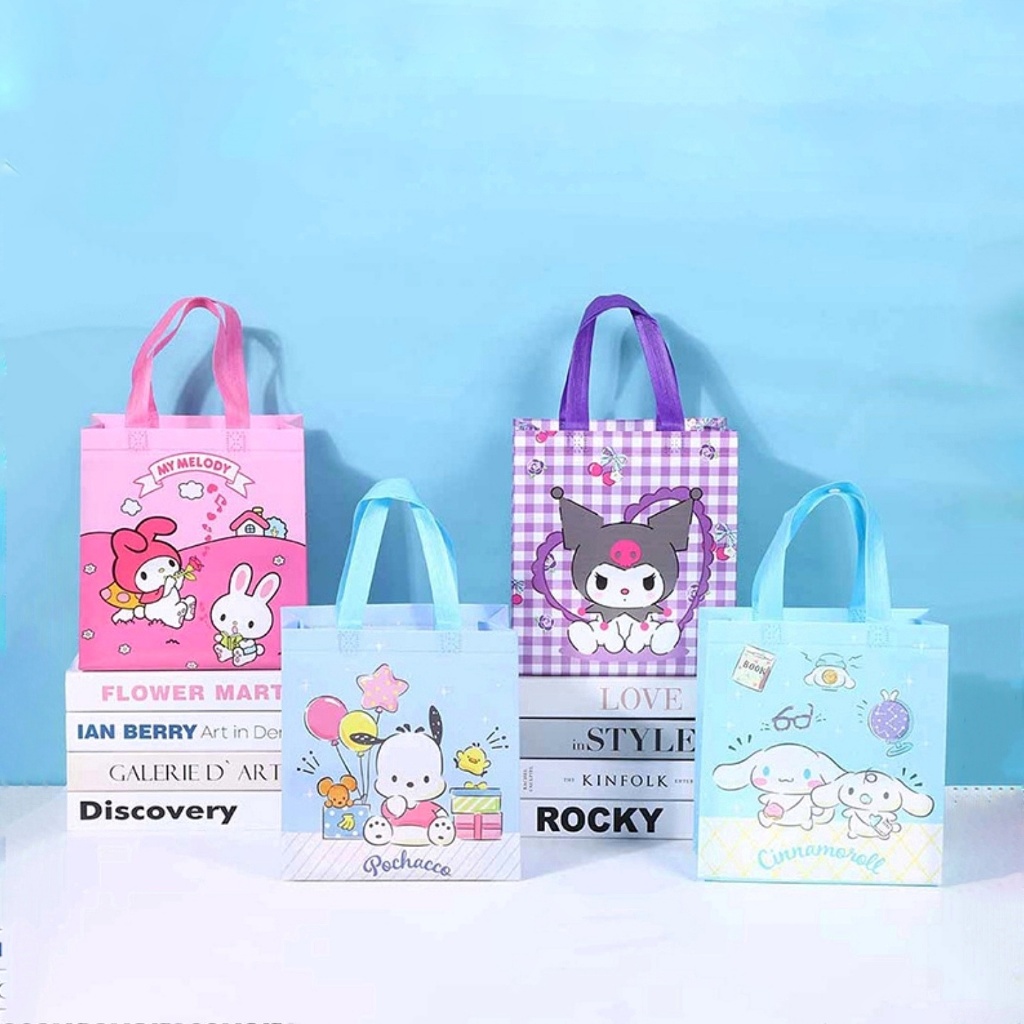 

TAS ULANG TAHUN SANRIO TOTEBAG TOTE BAG GOODIE BAG ULTAH BIRTHDAY ANAK SOUVENIR TAS ULANG TAHUN HAMPERS TAS BELANJA