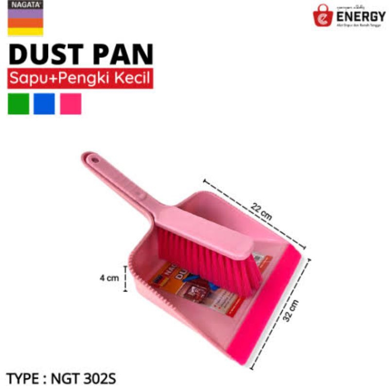 BIG SALE Dust Pan Mini Nagata / Pengki + Sapu Set Mini Nagata 302s