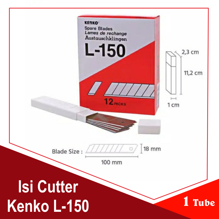 

[ 1 Tube ] Isi Cutter Kenko L-150 untuk Cutter L-500 Besar - Refill Spare Blade