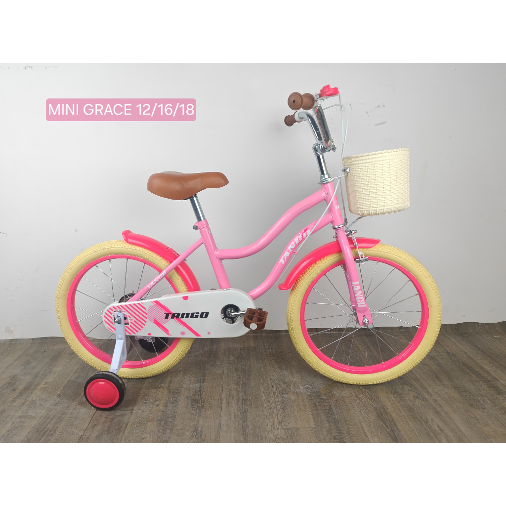 sepeda anak perempuan mini tango grace ukuran 12"-16"-18" inch new