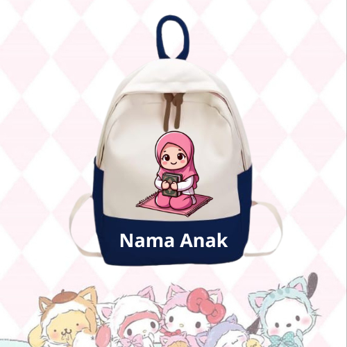 tas ransel anak perempuan ngaji backpack anak perempuan ngaji
