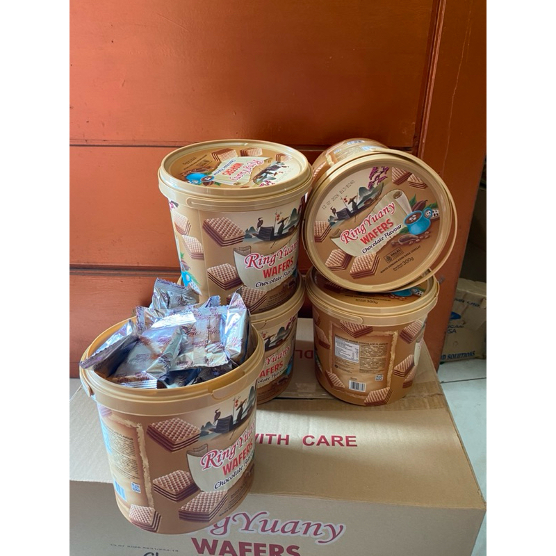 

Ringyuany wafer coklat timba 300g 1 karton isi 6