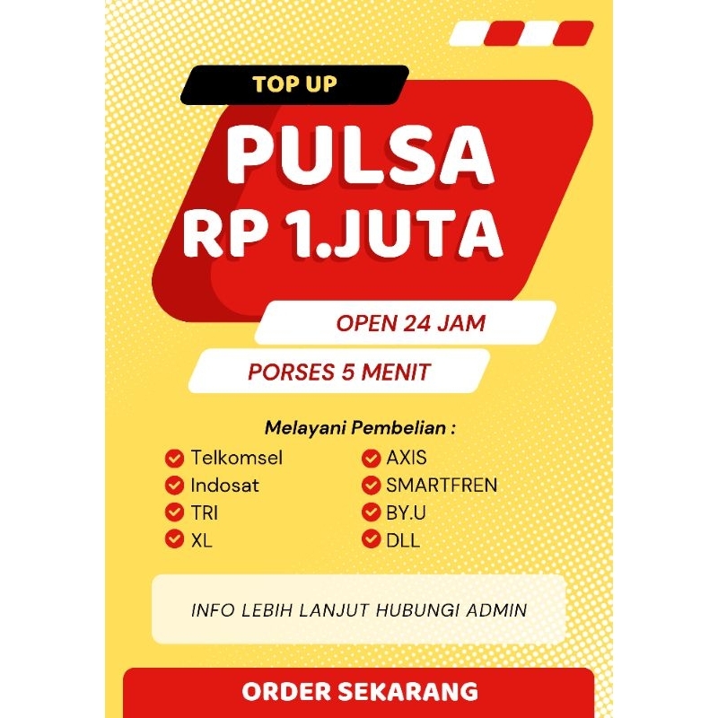 PULSA ALL OPERATOR 1 JUTA
