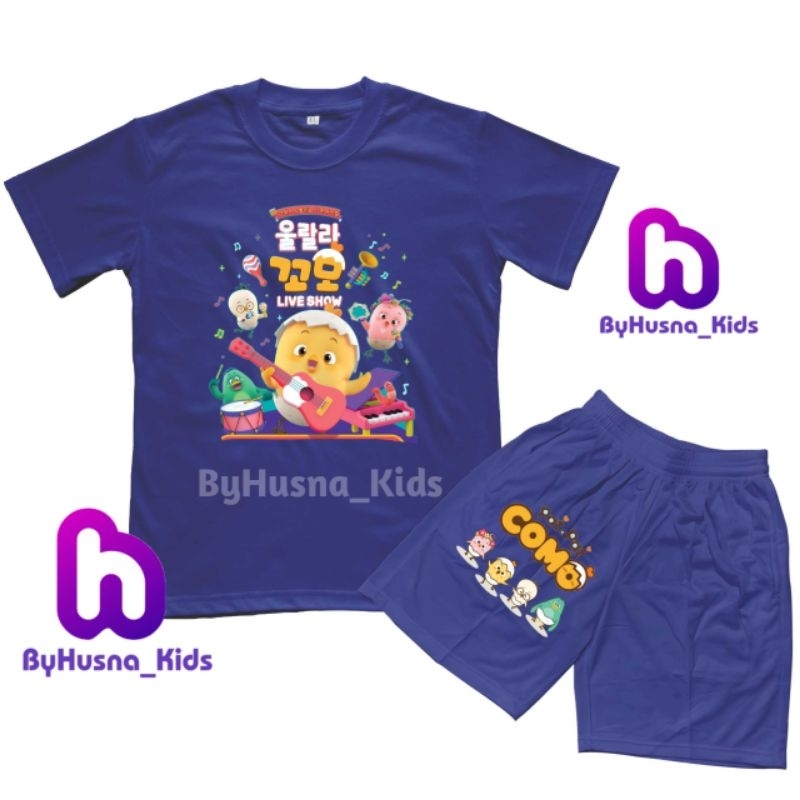 SETELAN COMO BAJU ANAK KAOS ANAK PAT A PAT COMO KARTUN YUTUB ATASAN ANAK BAYI BALITA BATITA TK SD PA