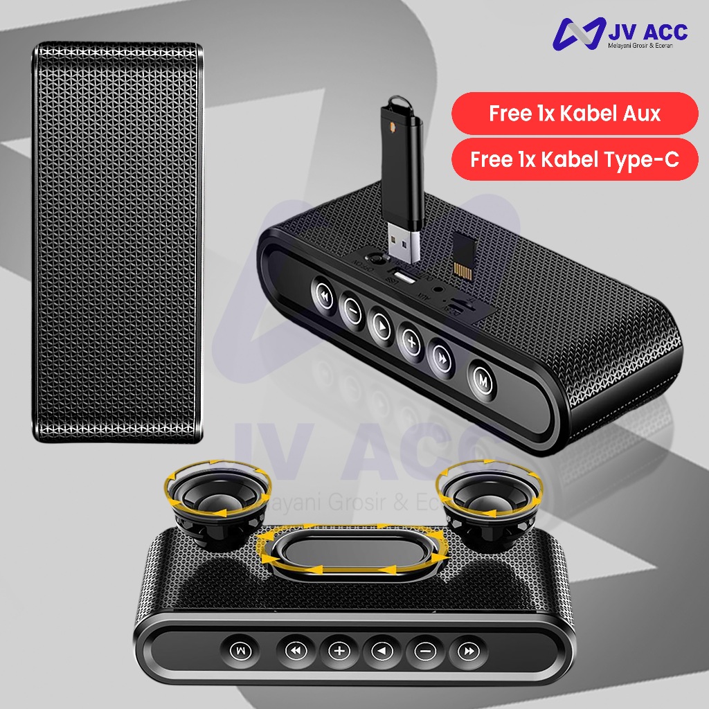 NVN-X6 SPEAKER BLUETOOTH WITH POWER BANK 3000MAH WIRELESS BLUETOOTH SPEAKER
