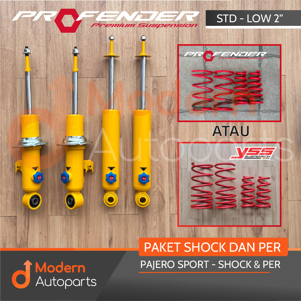PAKET PROFENDER SHOCKBREAKER & LOWERING KIT PROFENDER YSS PAJERO SPORT 2009-2024+