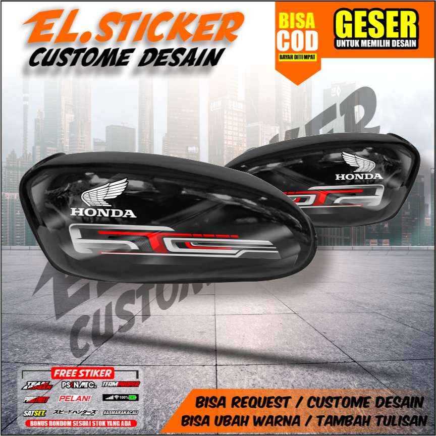 STRIPING CB100 STICKER CB100 UV TRANSPARAN, STICKER VARIASI HONDA CB 100 STRIPING CB125 TRANSPARAN 1